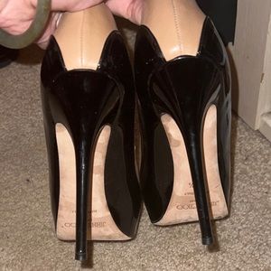 Jimmy Choo- Nude/Black Pumps Platforms